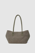 Aldebaran Suede Tote Bag in taupe – women's suede tote bag by Nouva