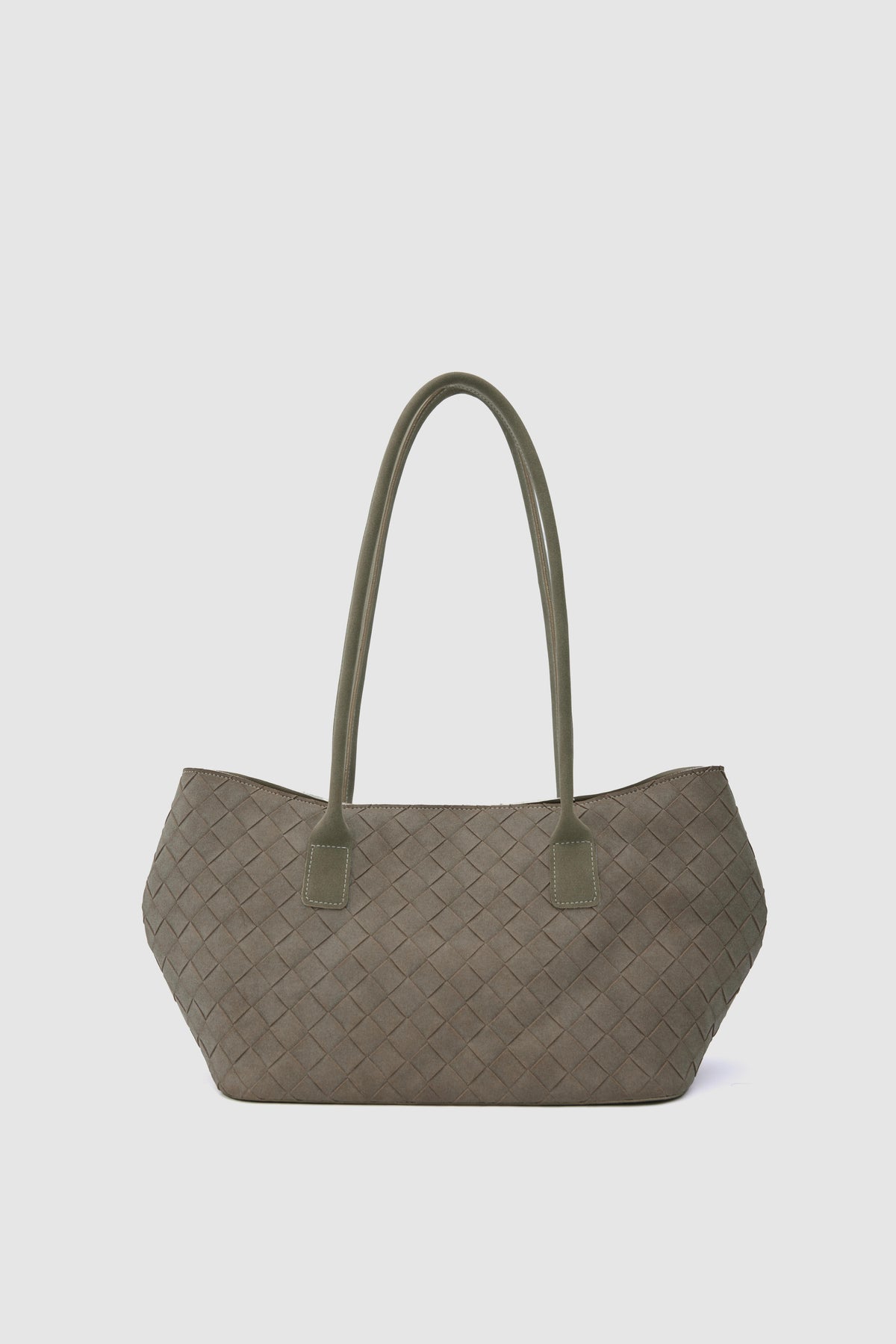 Aldebaran Suede Tote Bag in taupe – women's suede tote bag by Nouva