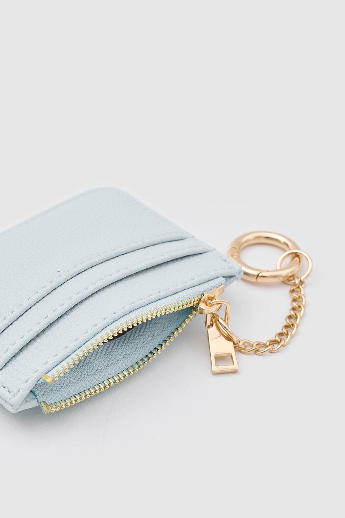 Bijou Zip Cardholder in baby blue, view 7 – Nouva