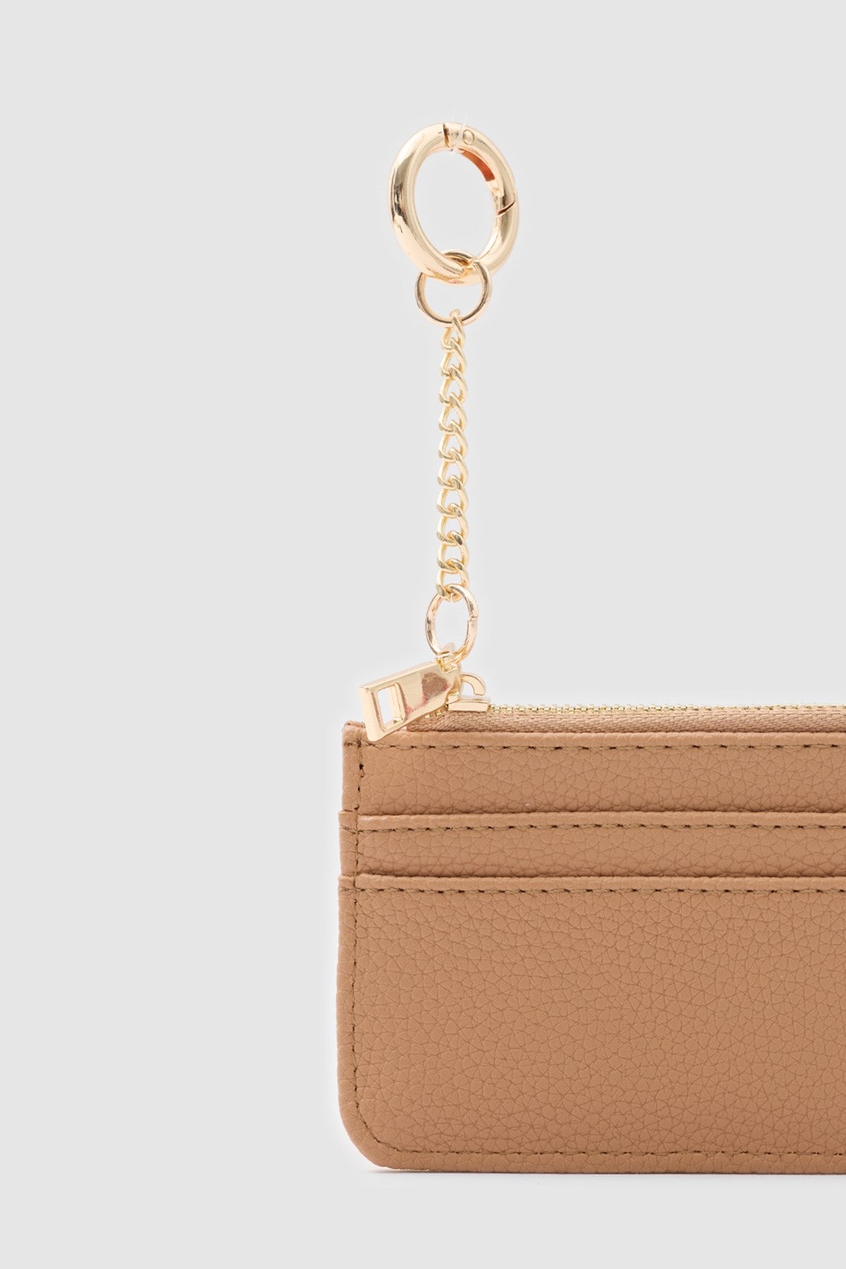 Bijou Zip Cardholder in camel, view 6 – Nouva
