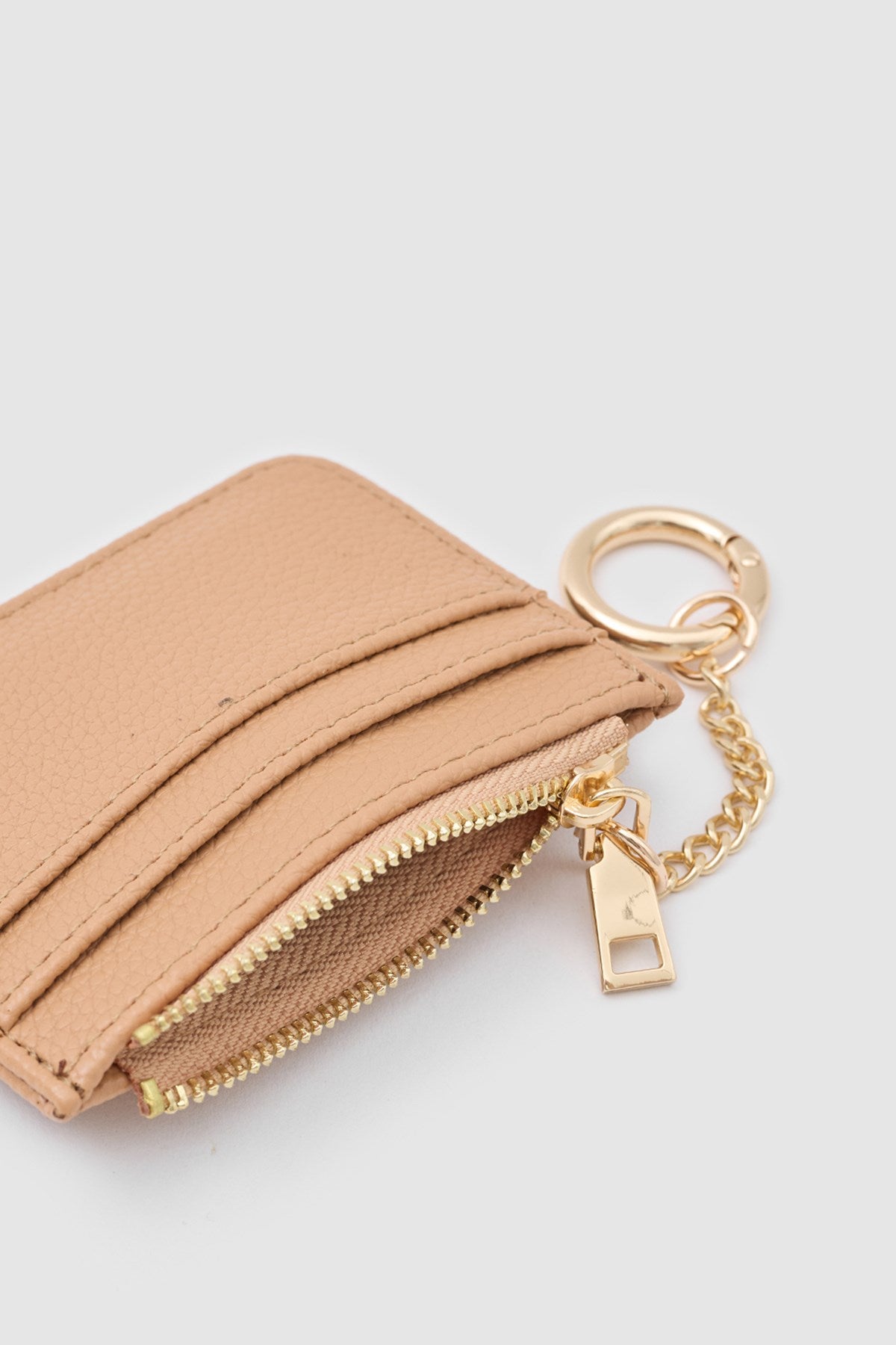 Bijou Zip Cardholder in camel, view 7 – Nouva