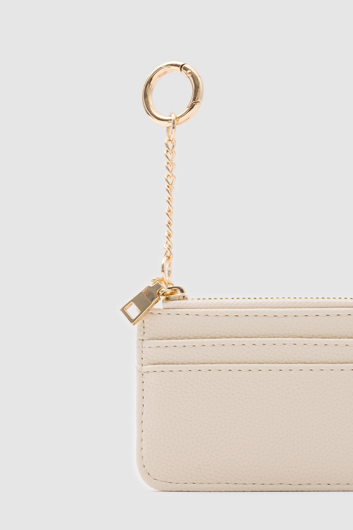 Bijou Zip Cardholder in cream, view 6 – Nouva