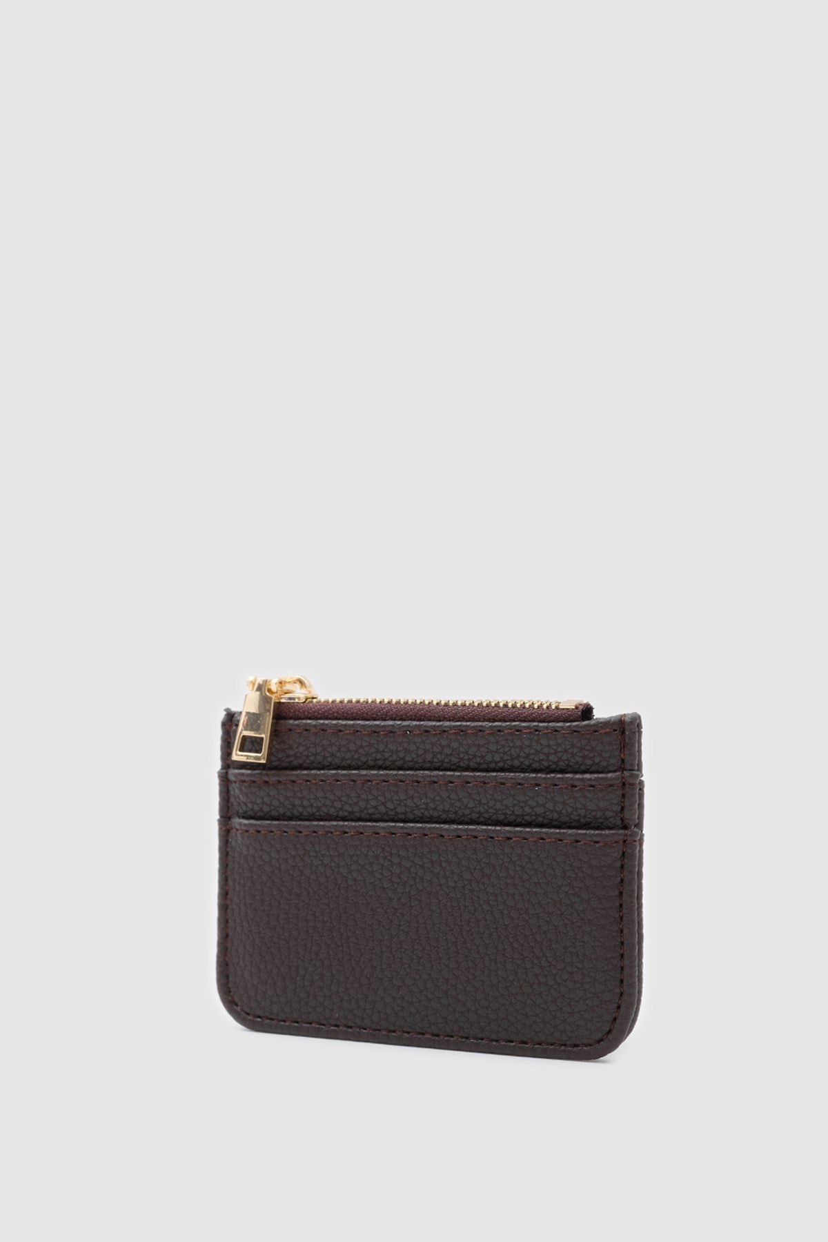 Bijou Zip Cardholder in espresso, view 4 – Nouva