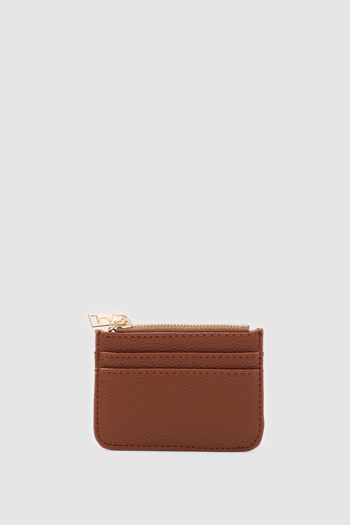 Bijou Zip Cardholder in tan, view 3 – Nouva