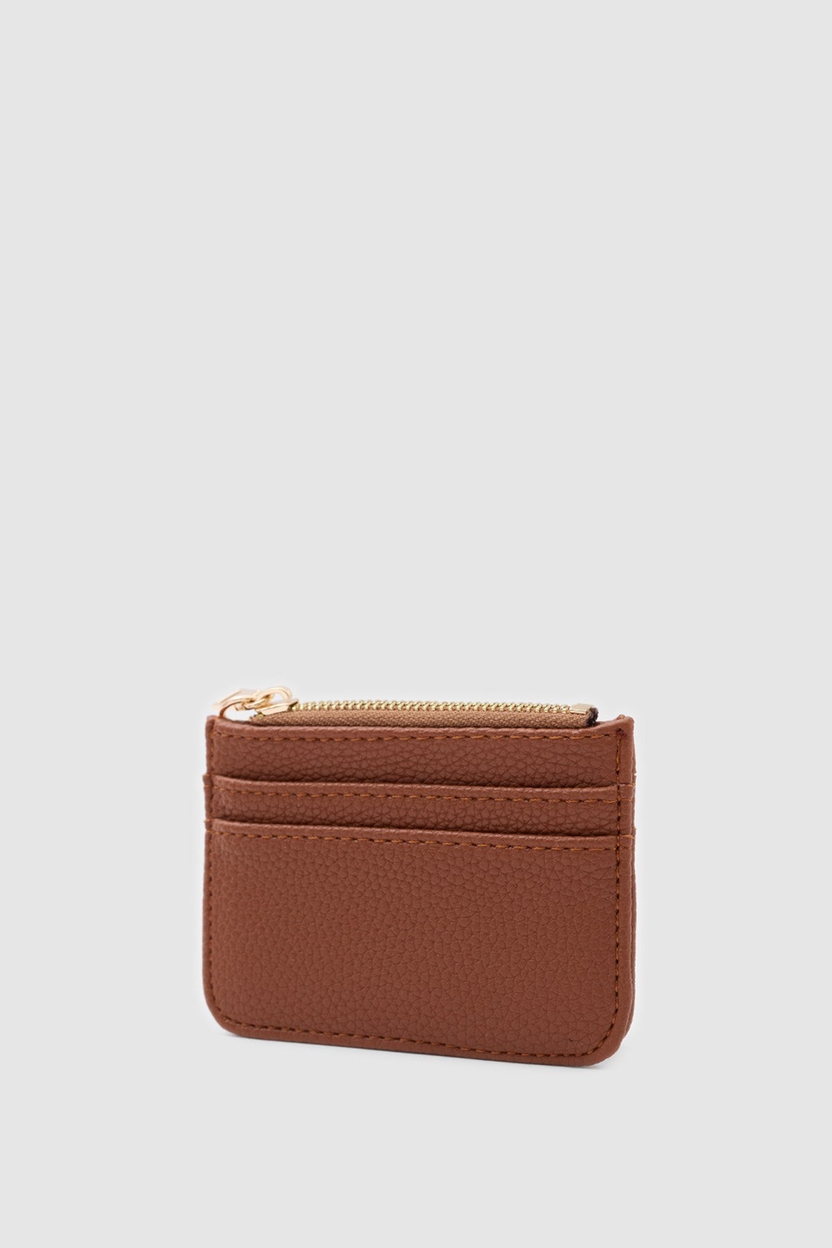 Bijou Zip Cardholder in tan, view 4 – Nouva