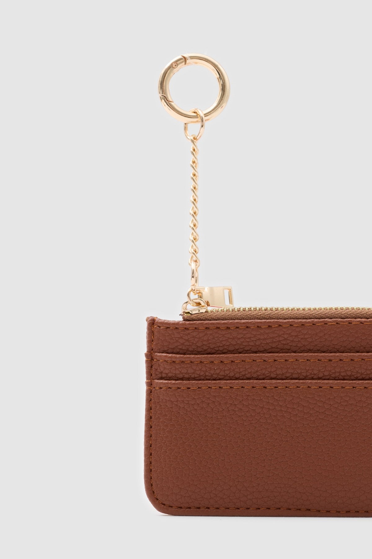 Bijou Zip Cardholder in tan, view 6 – Nouva