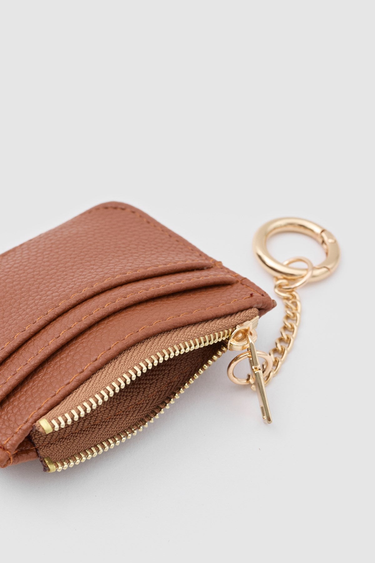 Bijou Zip Cardholder in tan, view 7 – Nouva
