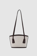 Dubhe Canvas Bucket Bag in brown – women's canvas bucket bag by Nouva