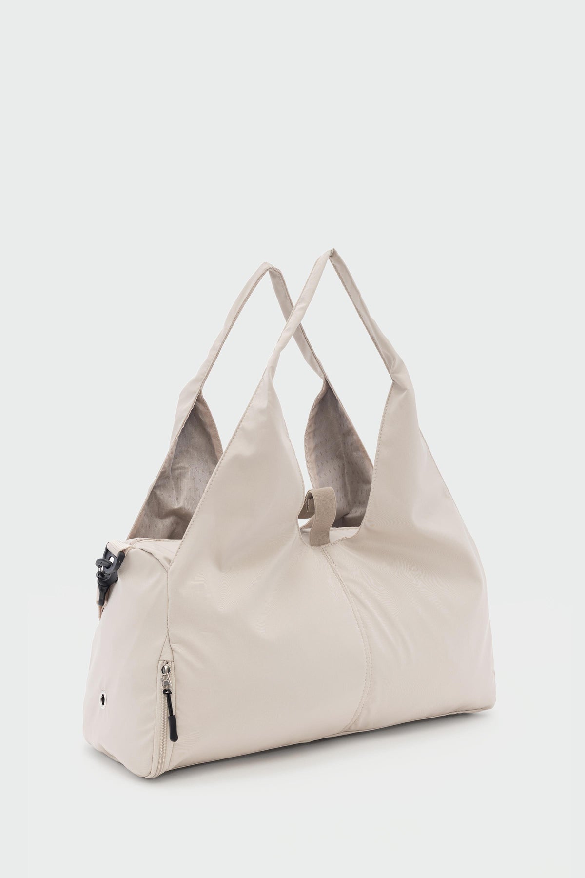 Merak Sport Shoulder Bag in beige, view 4 – Nouva