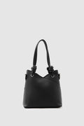 Rigel Asymmetric Shoulder Bag in black – women's shoulder bag by Nouva