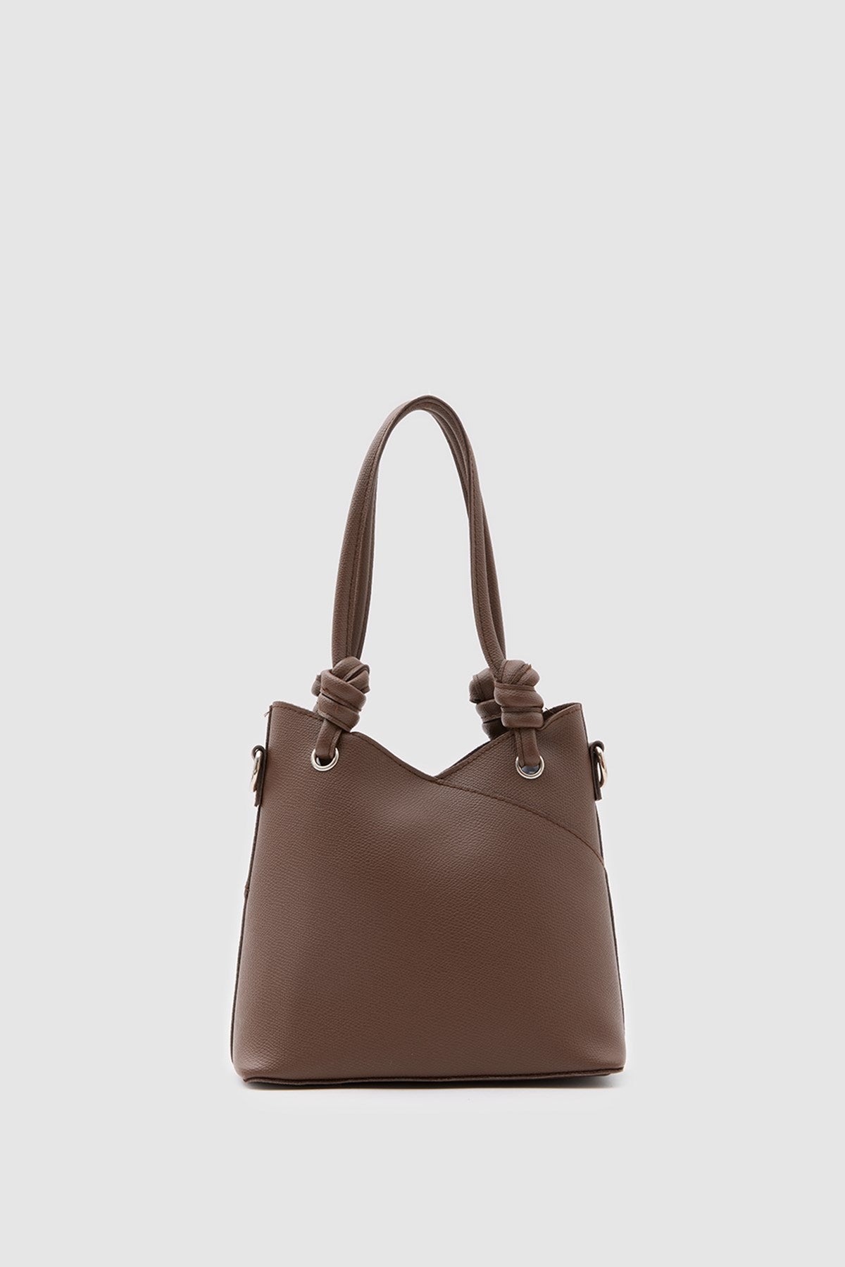 Rigel Asymmetric Shoulder Bag in dark brown – women's shoulder bag by Nouva