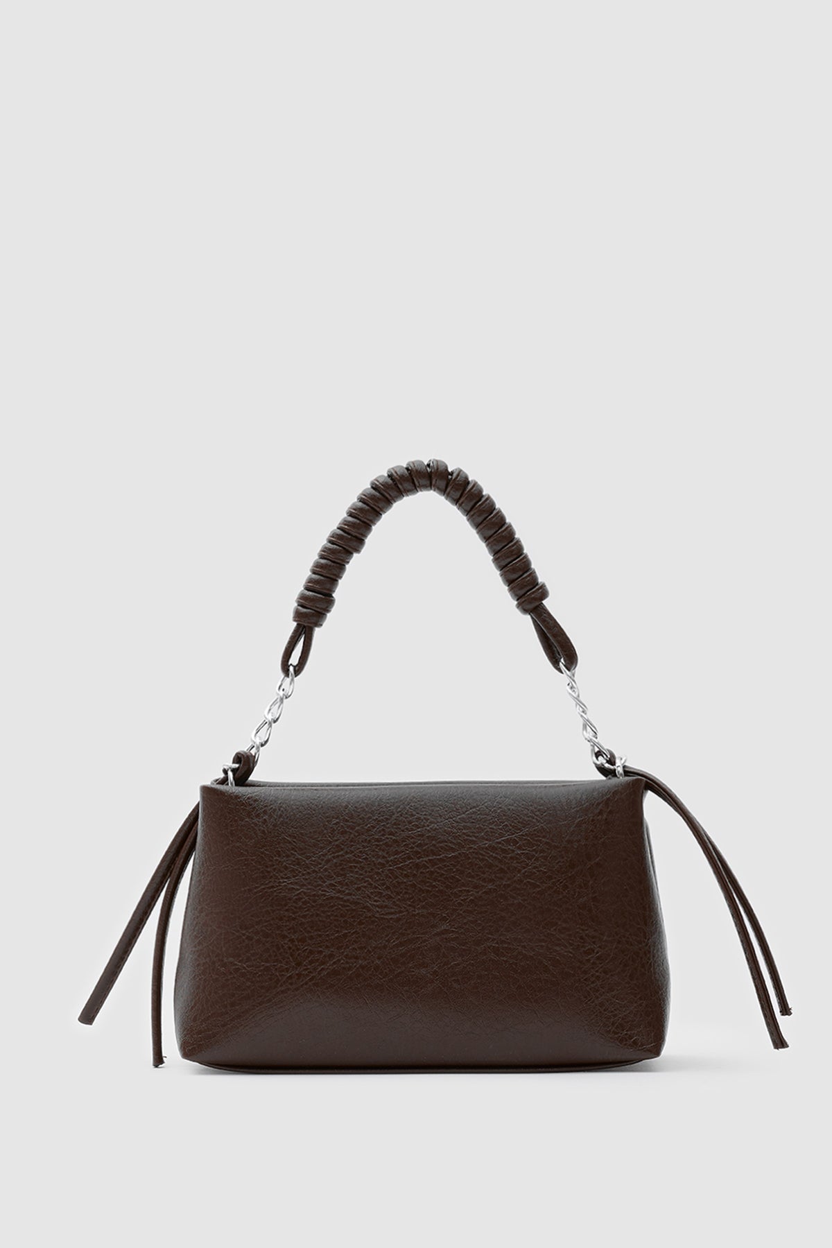 Shira Chain and Tassel Crossbody Bag in brown – women's crossbody bag by Nouva