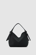 Simak Asymmetric Charm Crossbody Bag in black – women's crossbody bag by Nouva