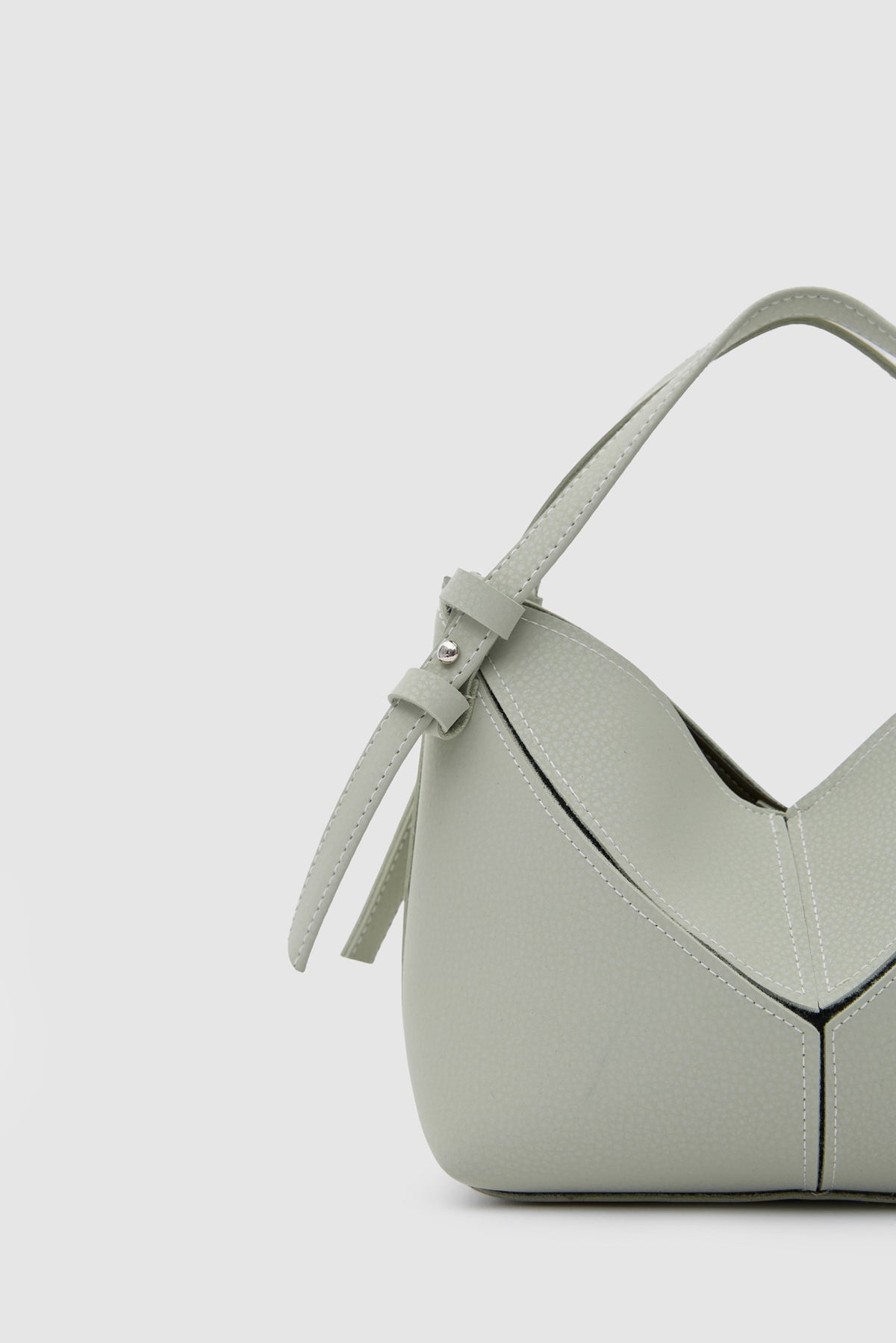 Simak Asymmetric Charm Crossbody Bag in mint, view 7 – Nouva