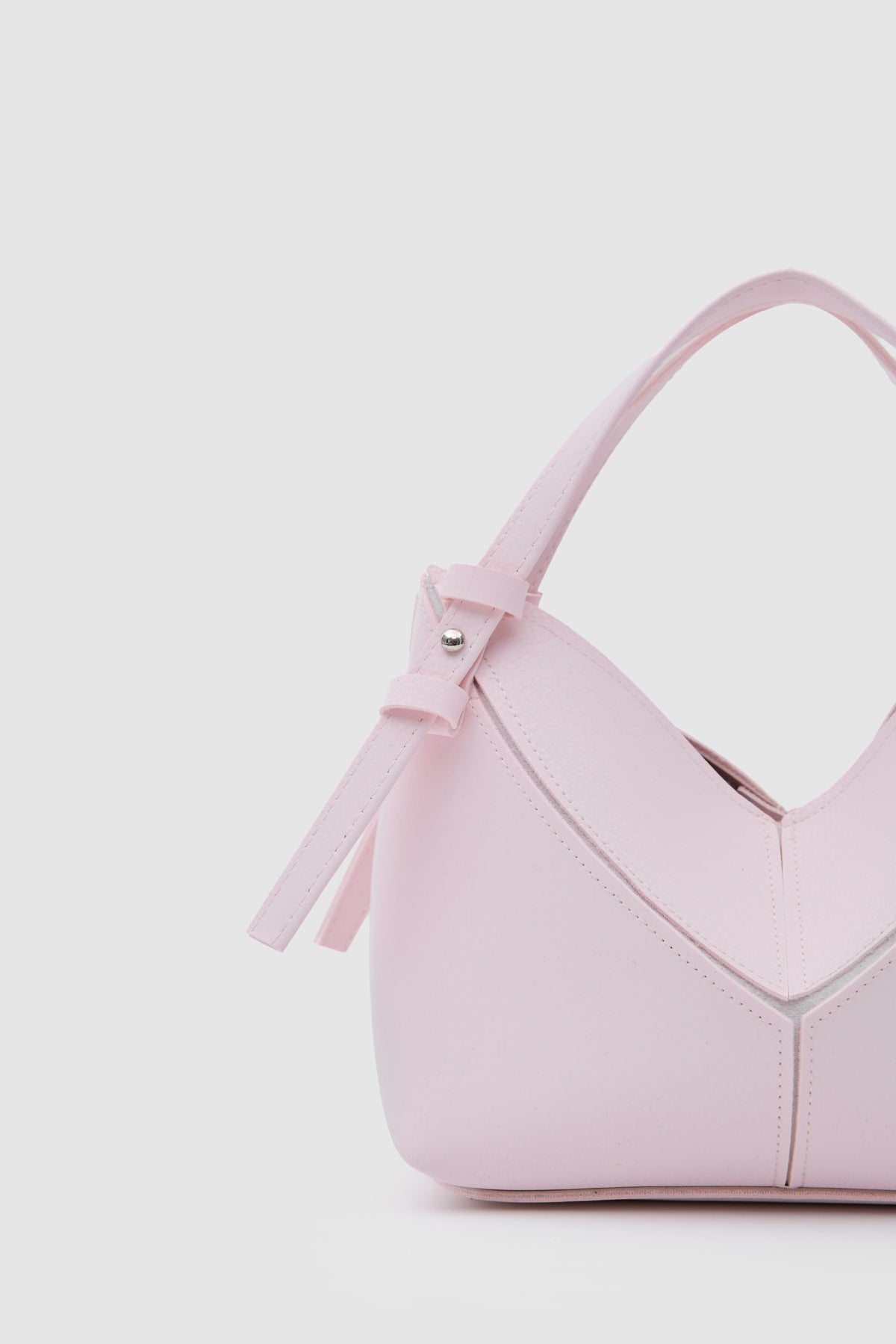 Simak Asymmetric Charm Crossbody Bag in sakura pink, view 7 – Nouva