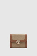 Tresor Suede Wallet in beige – women's suede wallet by Nouva