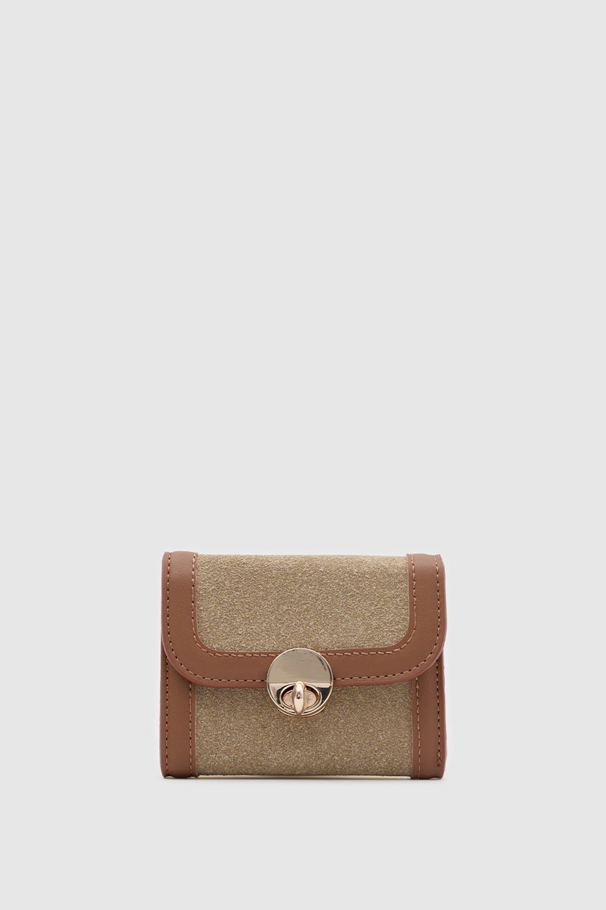 Tresor Suede Wallet in beige – women's suede wallet by Nouva