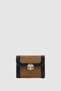 Tresor Suede Wallet in tan – women's suede wallet by Nouva