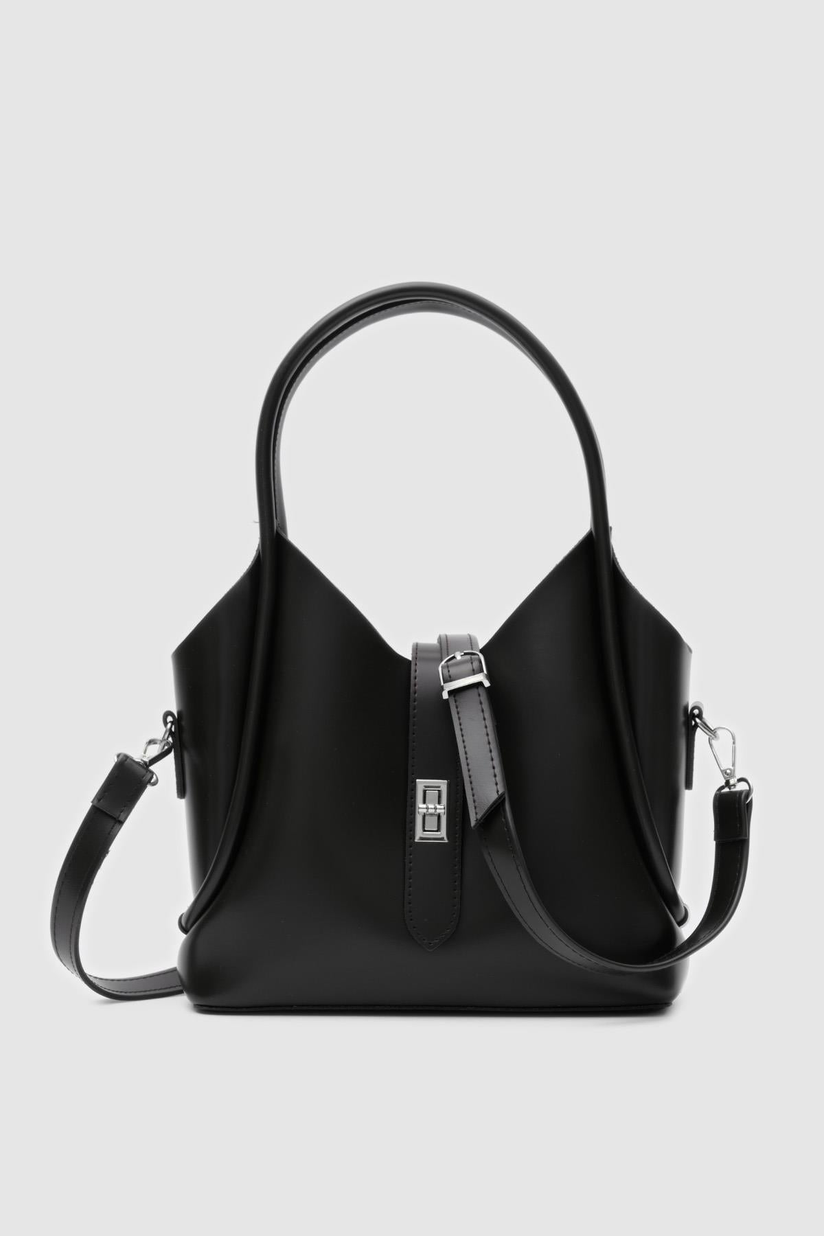 Vega Top-Handle Crossbody Bag in black – women's crossbody bag by Nouva
