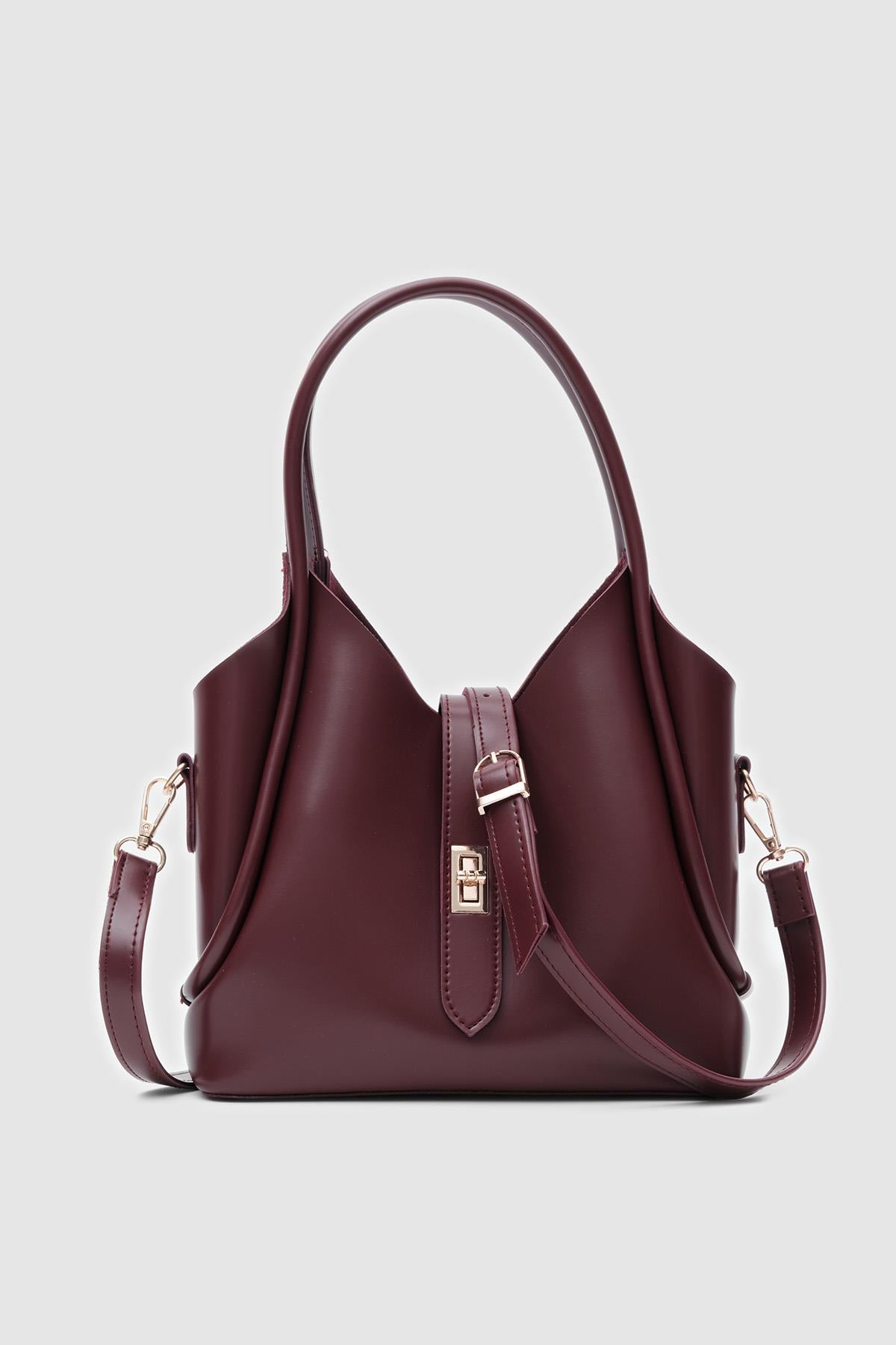 Vega Top-Handle Crossbody Bag in burgundy – women's crossbody bag by Nouva