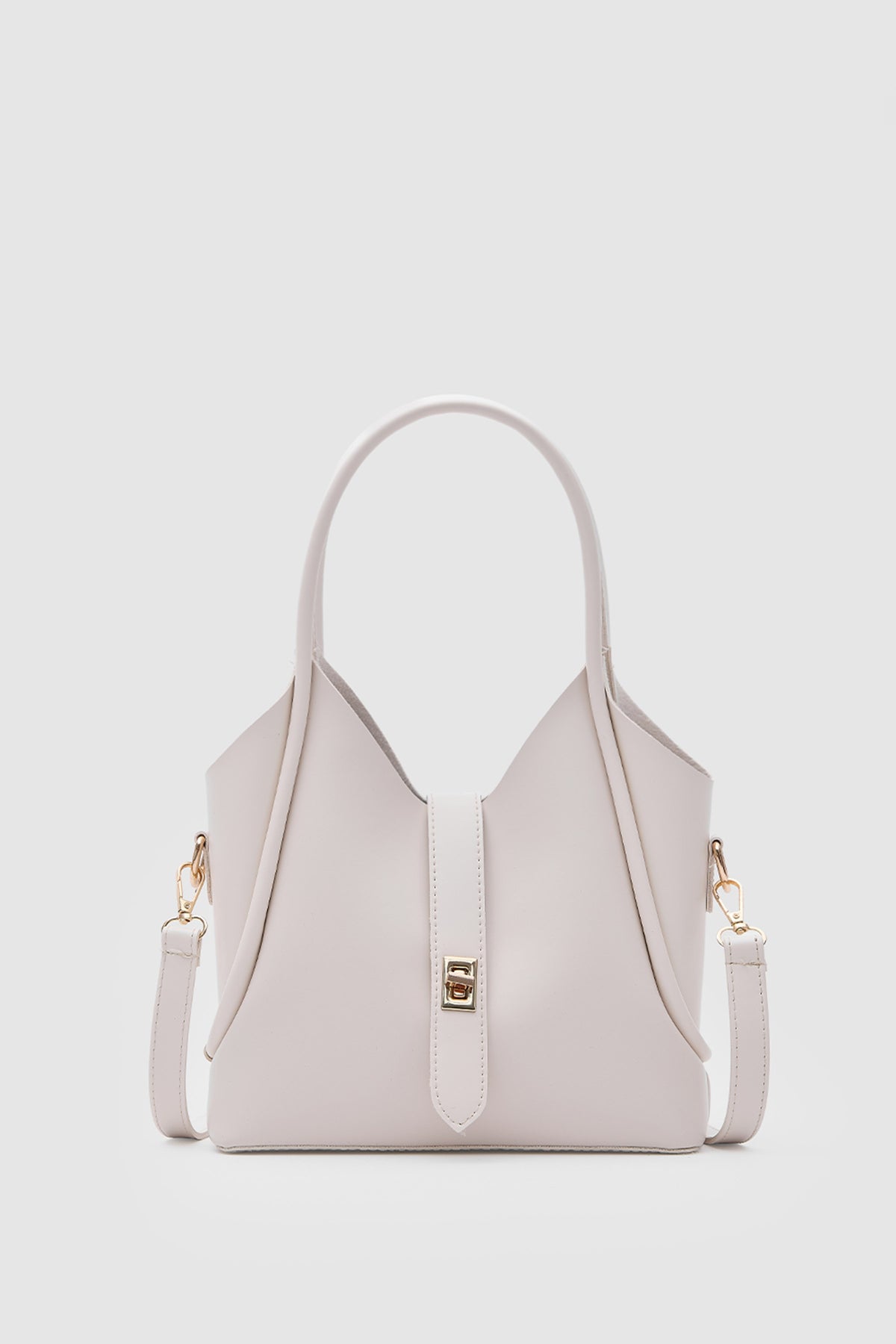 Vega Top-Handle Crossbody Bag in cream, view 2 – Nouva