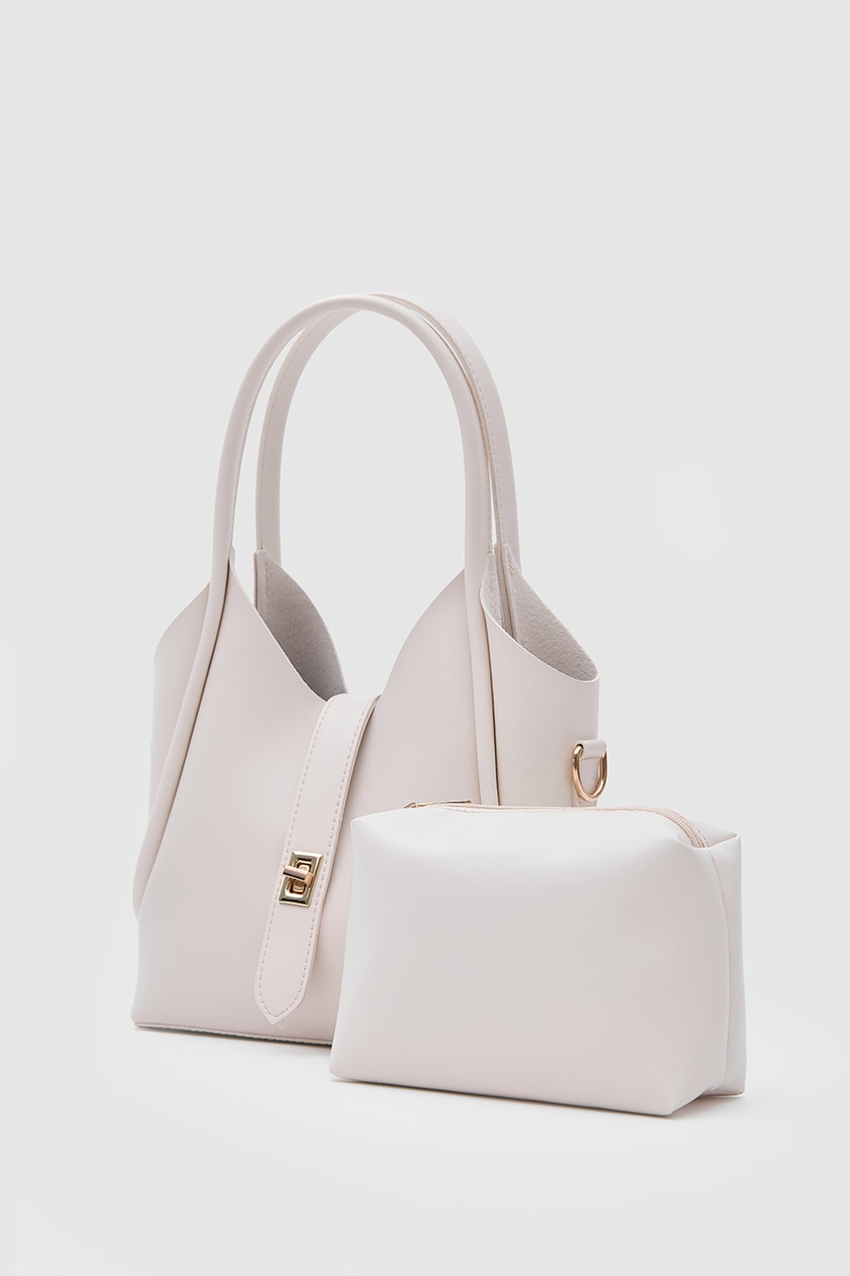 Vega Top-Handle Crossbody Bag in cream, view 5 – Nouva