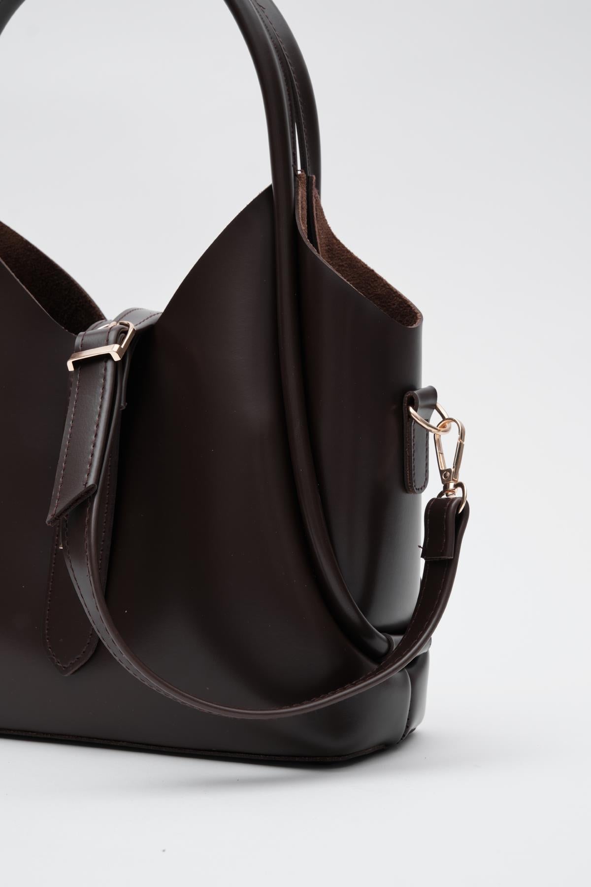 Vega Top-Handle Crossbody Bag in espresso, view 4 – Nouva