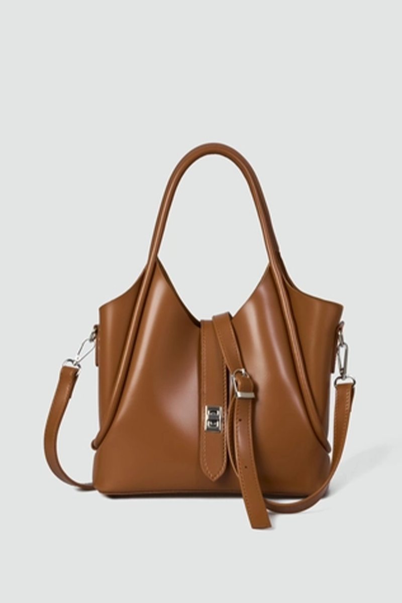 Vega Top-Handle Crossbody Bag in tan – women's crossbody bag by Nouva